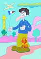 homme_adrapeatricolore